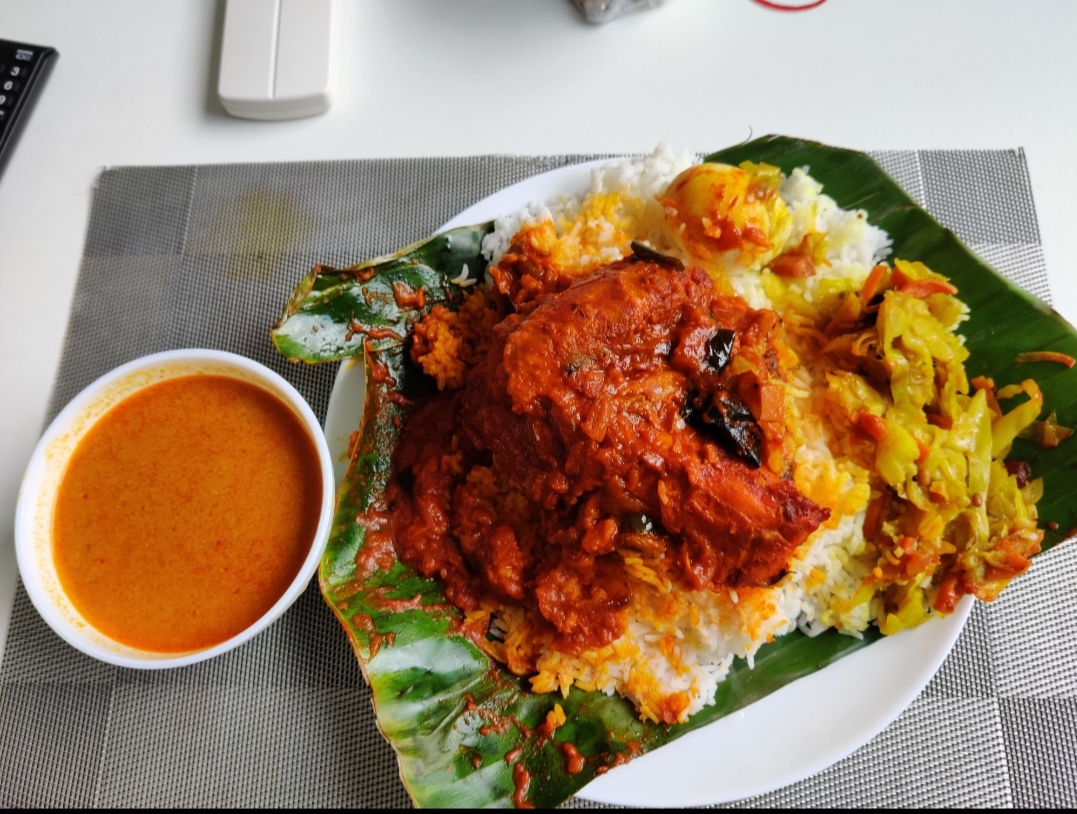 Nasi Biriyani Set Meal From Indian Muslim Stall At Pek Kio Hawker Center