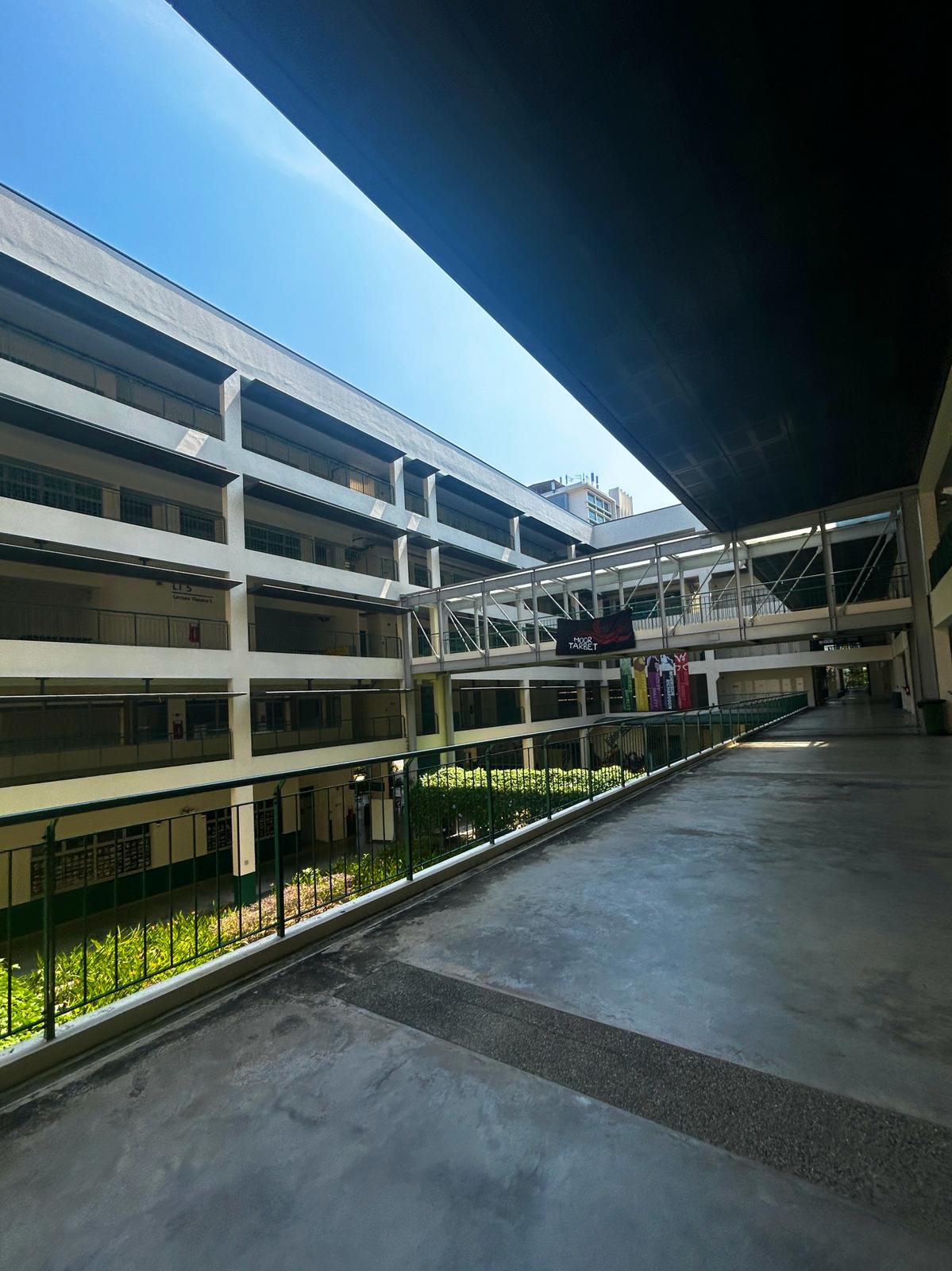 Raffles Institution Classroom Block Corridor