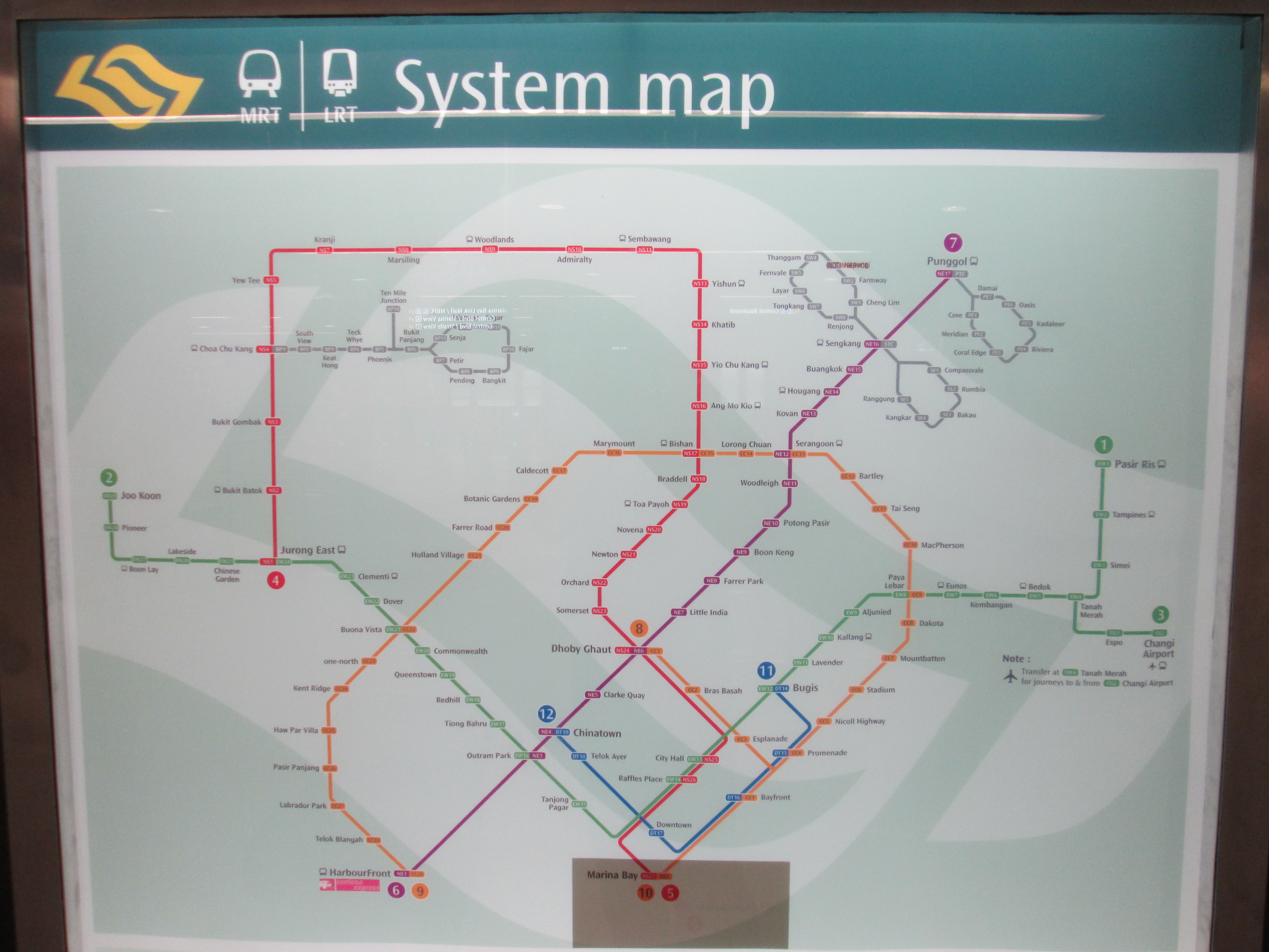 Singapore Mrt System Map