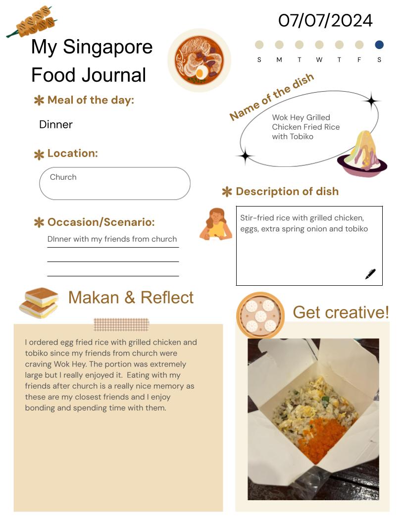 Food Journal Day 10